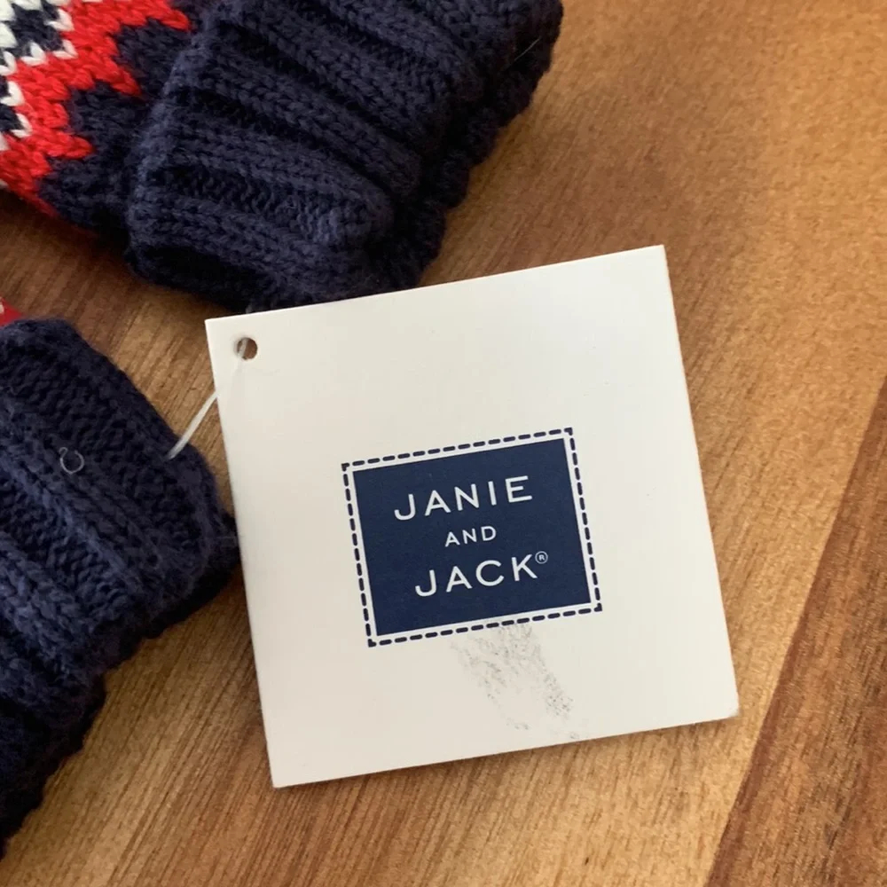 Janie and Jack Multi-Color Mittens Unisex